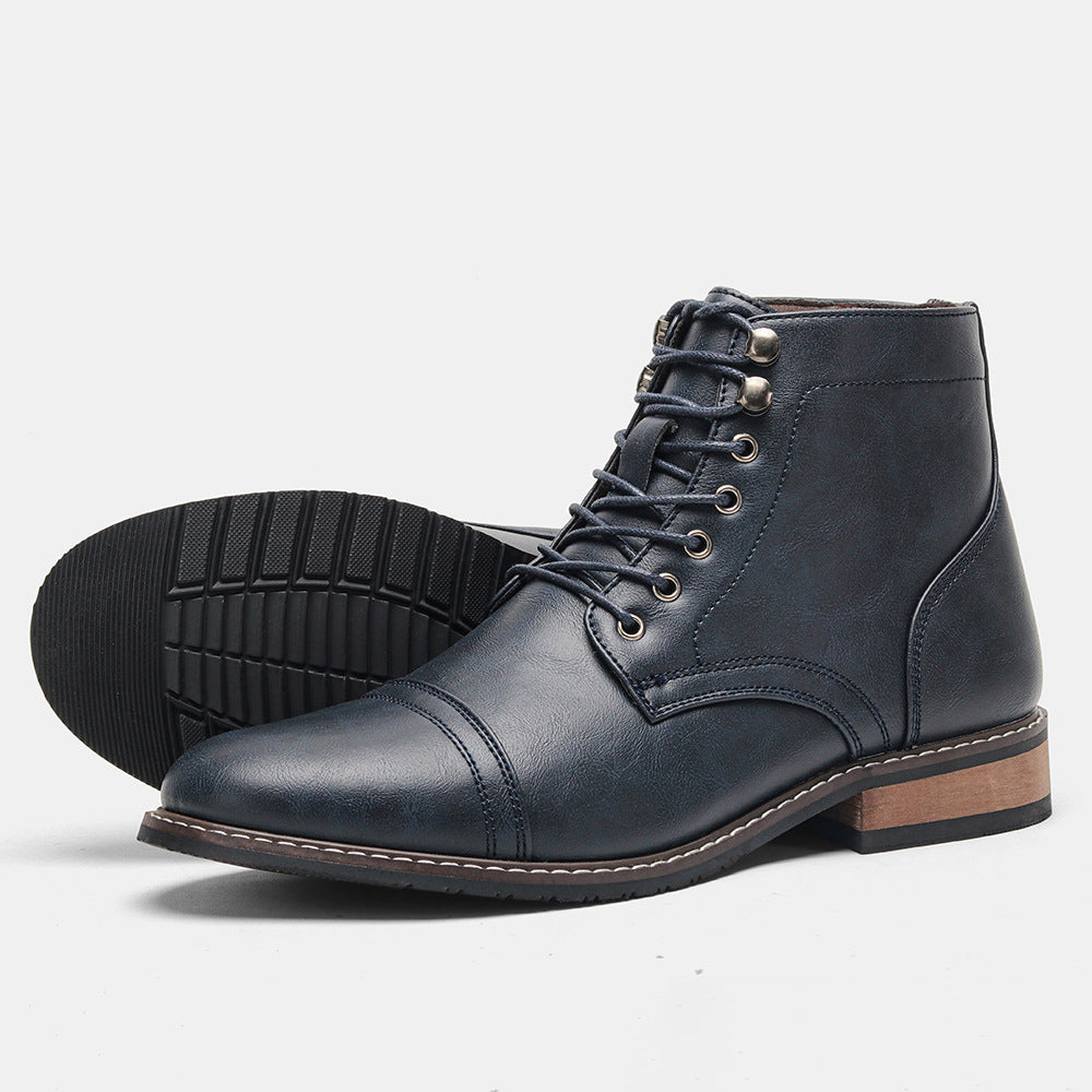 Mens Vintage Casual Leather Boots
