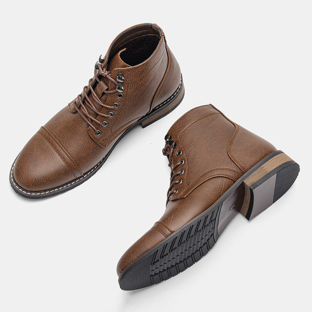 Mens Vintage Casual Leather Boots