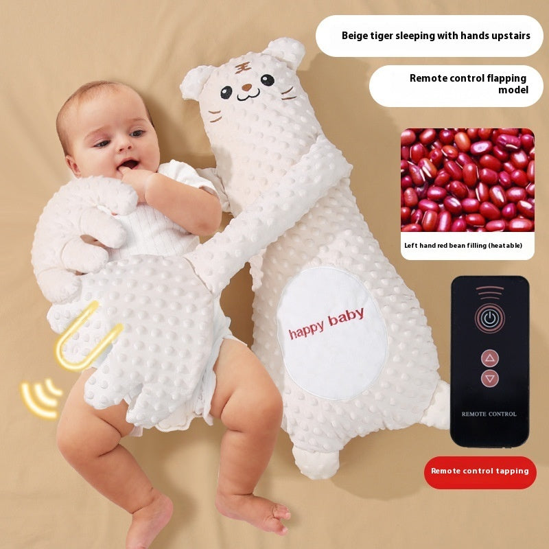 Infant Pillow Hand Remote Controlled Soothing For Baby Sleep Cartoon Plush Toddler Comforting Hand
