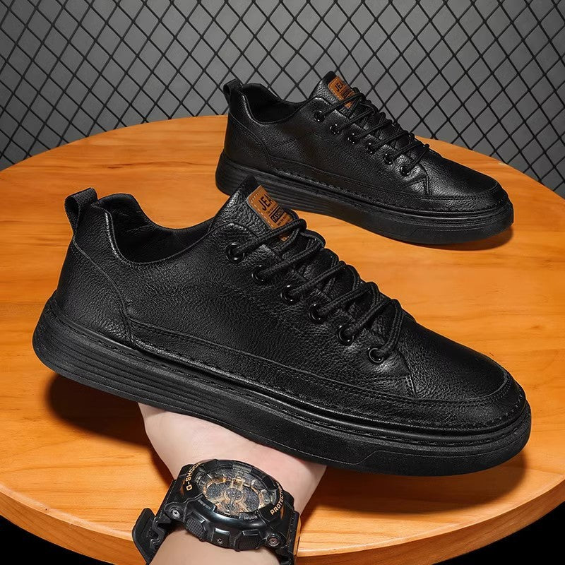 Autumn Men's Safety Shoes Black Sports Sneakers