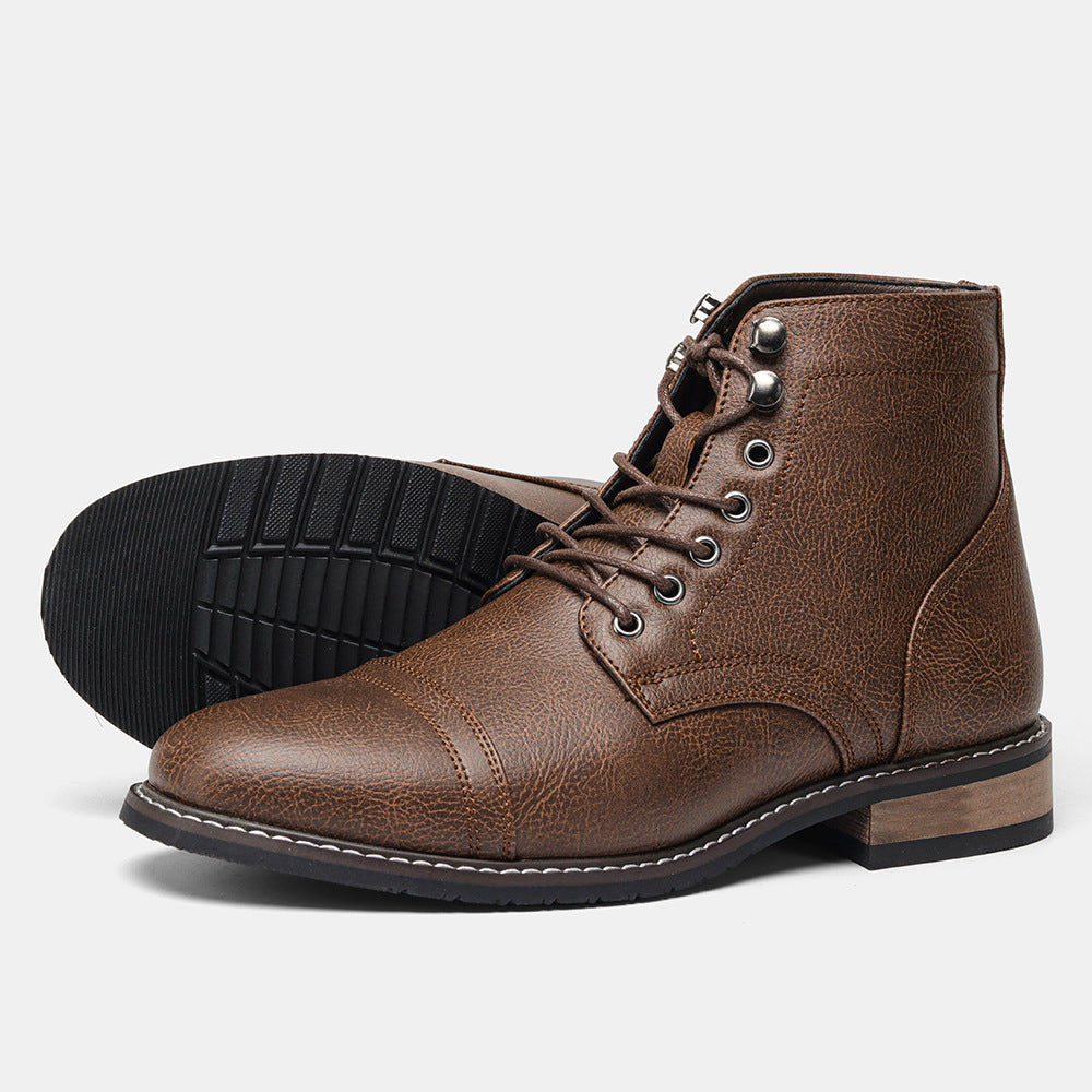Mens Vintage Casual Leather Boots