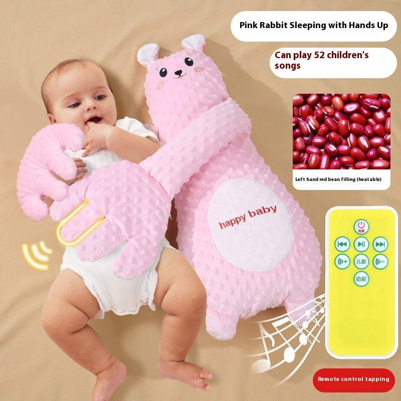 Infant Pillow Hand Remote Controlled Soothing For Baby Sleep Cartoon Plush Toddler Comforting Hand