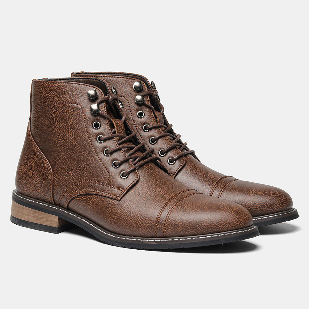 Mens Vintage Casual Leather Boots