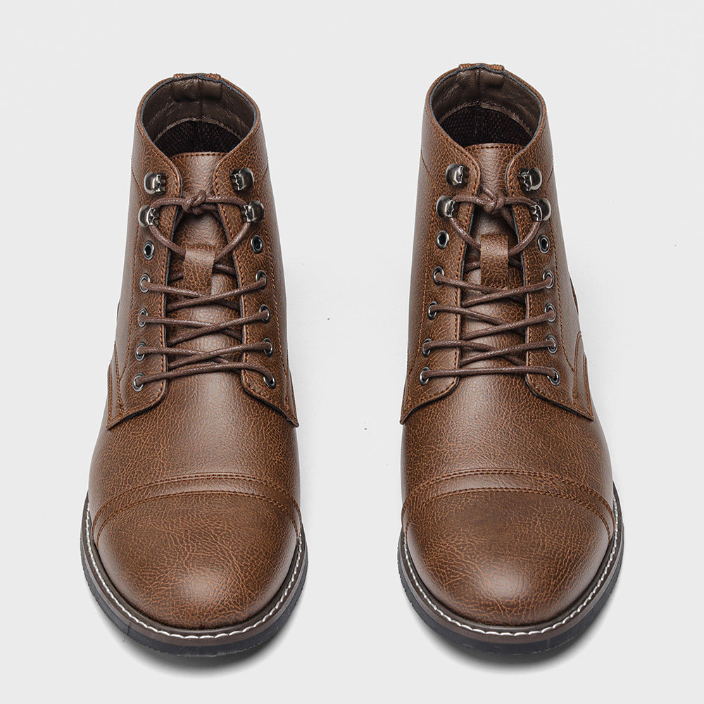 Mens Vintage Casual Leather Boots