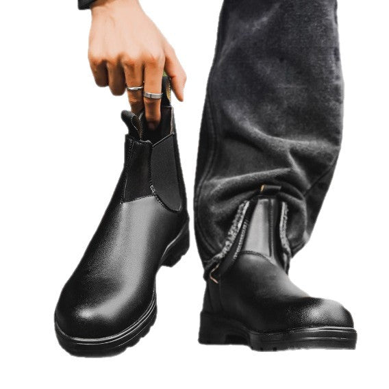 Men's Retro Chunky-Soled Casual Ankle Boots