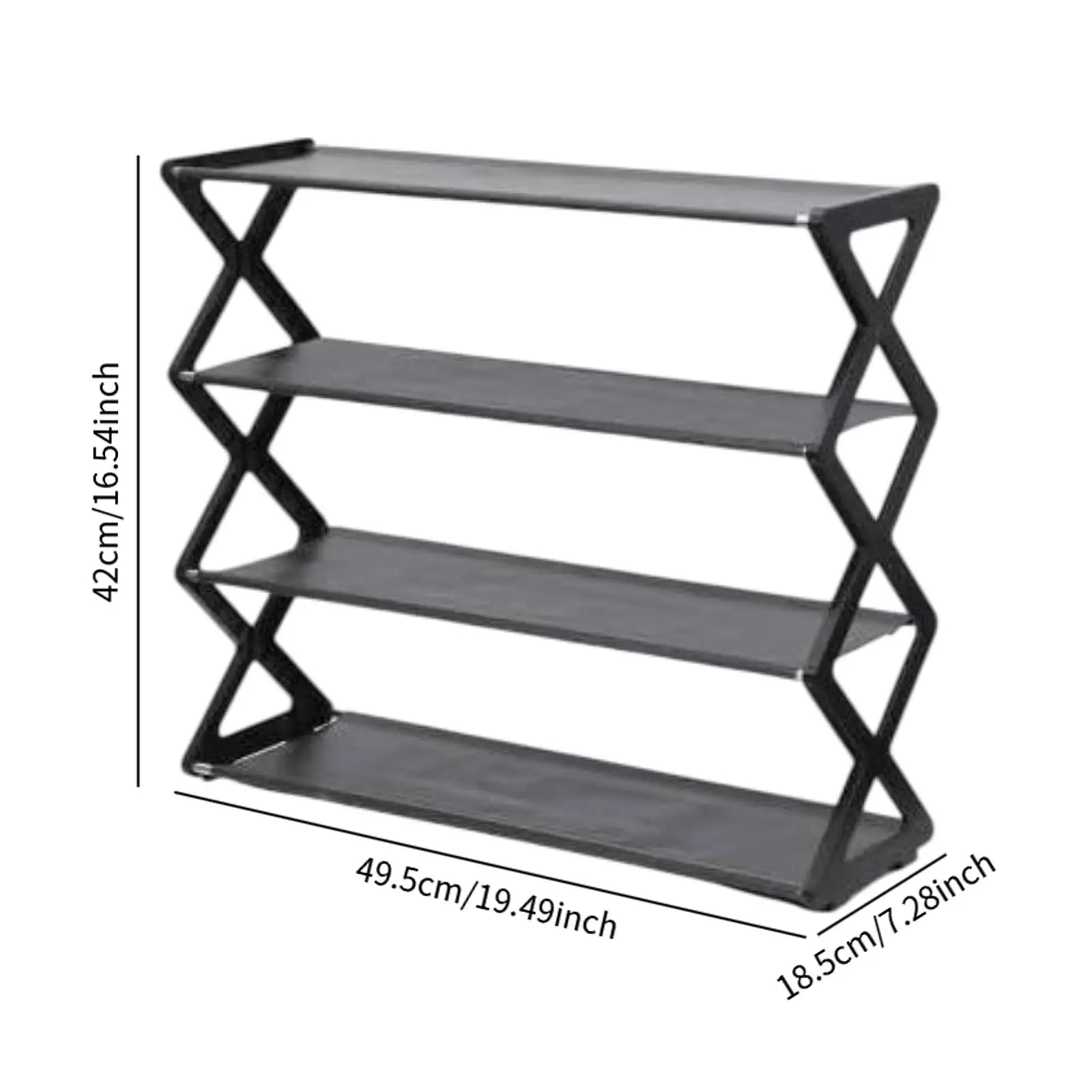 Shoe Rack for Front Door Entrance Shelving Lightweight Large Capacity Shelf Easy Assembly Shoe Shelf Modern Shoe Stand