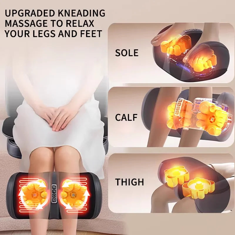 Shiatsu Neck Back Massager with Heat, 2D ro 3D Kneading Massage Chair Pad, Adjustable Compression Seat Massager for Full Body