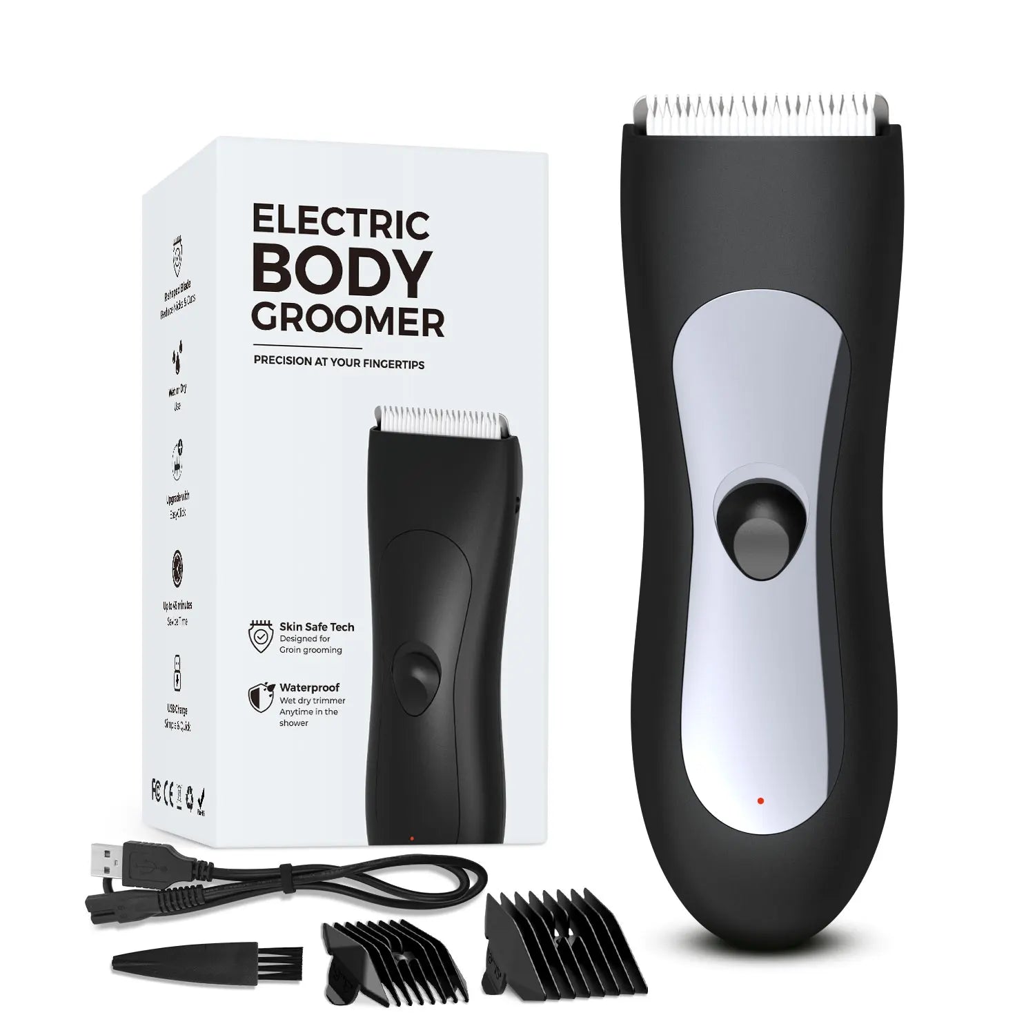 Men's Body Hair Trimmer Electric shaver Ball Groin Clipper Waterproof Body Hair Groomer USB Rechargeable 3 Colors Best Gift