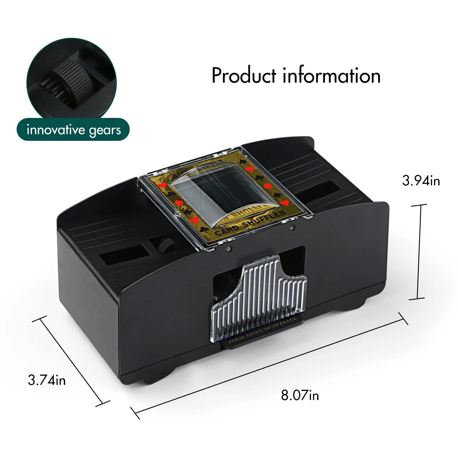 2 Decks Automatic Card machine 2 In 1 Playing Cards Texas Shuffling Dealing Battery-Operated Shuffler Multiplayer table Games