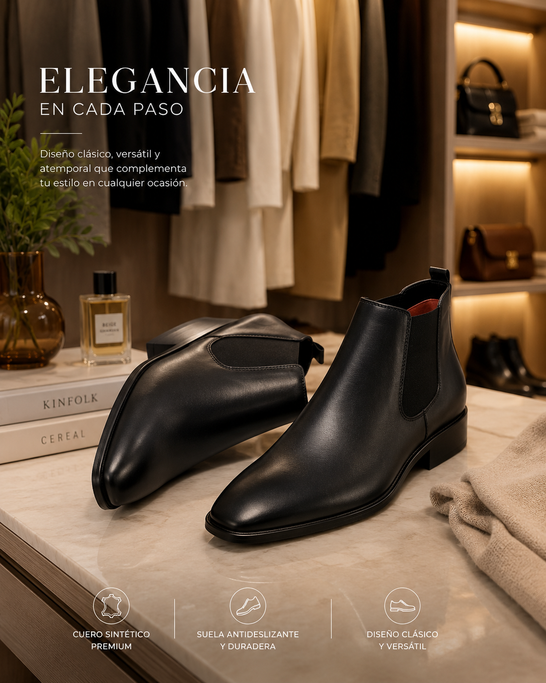 British-style Casual Versatile Fashionable Mens Ankle Boots