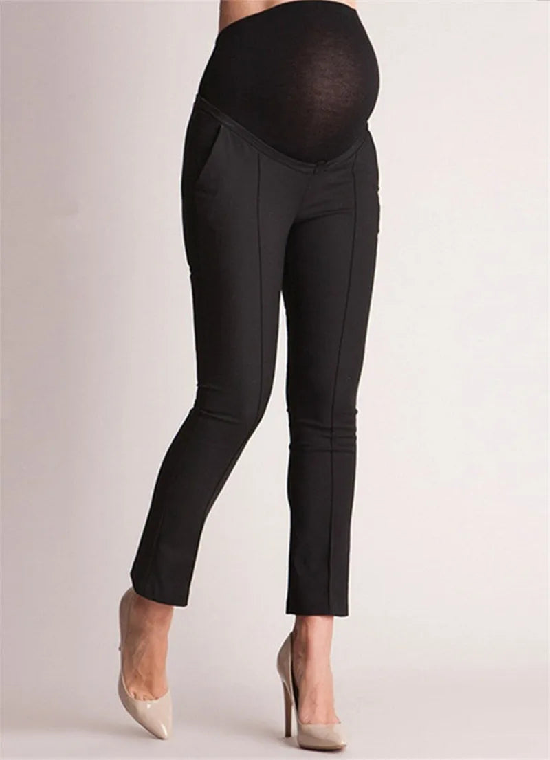 Maternity Clothes Premama High Waist Leggings Pants Skinny Pregnant Women Elastic Trouser Pregnancy Belly Extender Stretch Pants