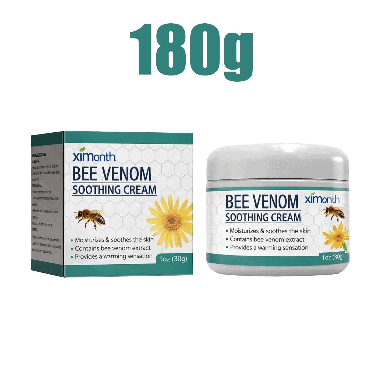 Bee Venom Joint Cream Soothing Massage Balm for Knees Lower Back Neck Hands Body Care Muscle Relaxation Gel Mobility Support 30g