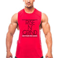 Gym Bodybuilding Running Clothing Summer Cotton Breathable Singlets Mens Training Sleeveless Tank Tops Large Side Slits Shirts