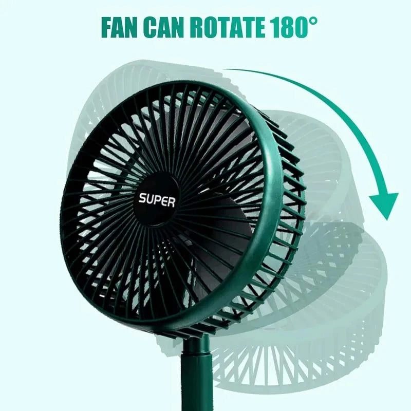 2026NEW Retractable Fan USB Charging Folding Portable Mini Electric Fan Dormitory Outdoor Cooling Appliances AdjustableHomeFans