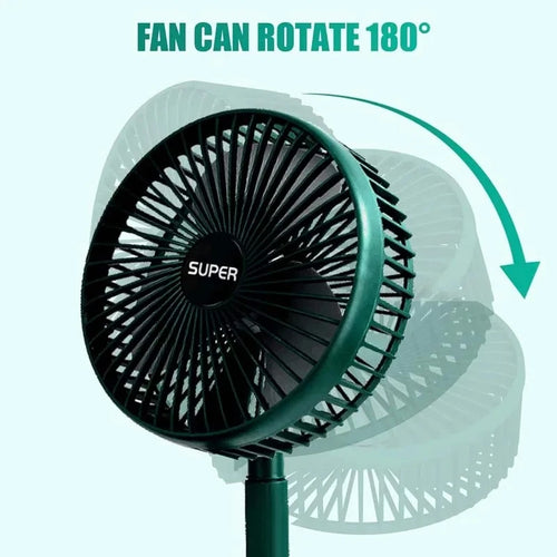 2026NEW Retractable Fan USB Charging Folding Portable Mini Electric Fan Dormitory Outdoor Cooling Appliances AdjustableHomeFans