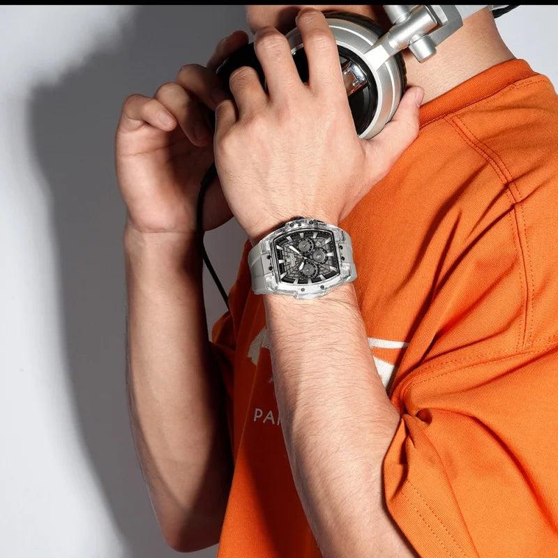 NAVIFORCE Top Brand Men Watches Multifunctional Chronograph Luminous Hands 30m Waterproof Silicone Strap Original Man Watch
