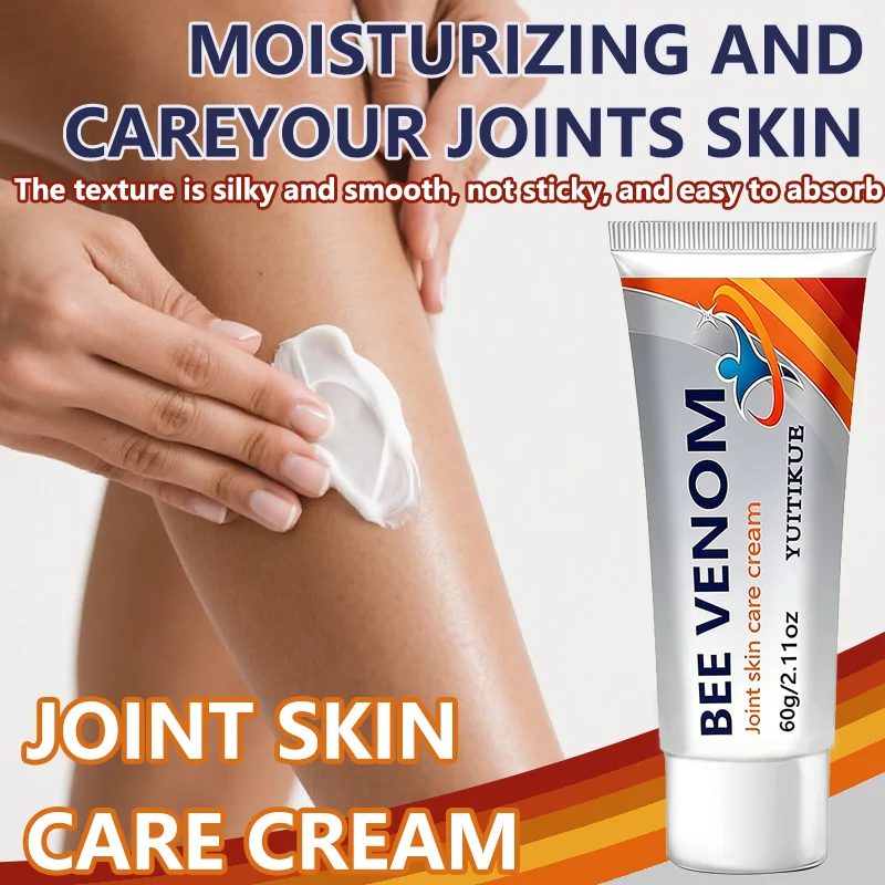 Yuitikue Bee Venom Joint Care Cream, 60g Deep Penetrating Joint Skin Care Cream for Muscle & Joint Relaxation
