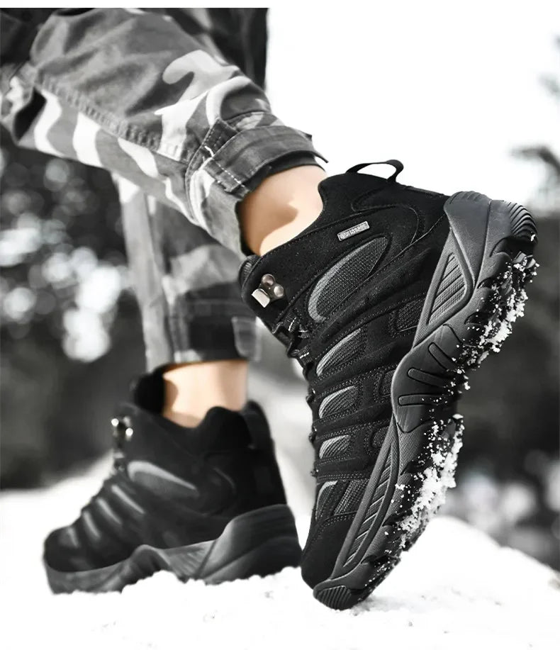 New Men's Boots Fashion Outdoor Boots Breathable Hiking Boots Autumn Shoes Sneakers lightweight Non-slip Men Desert Ankle Boots