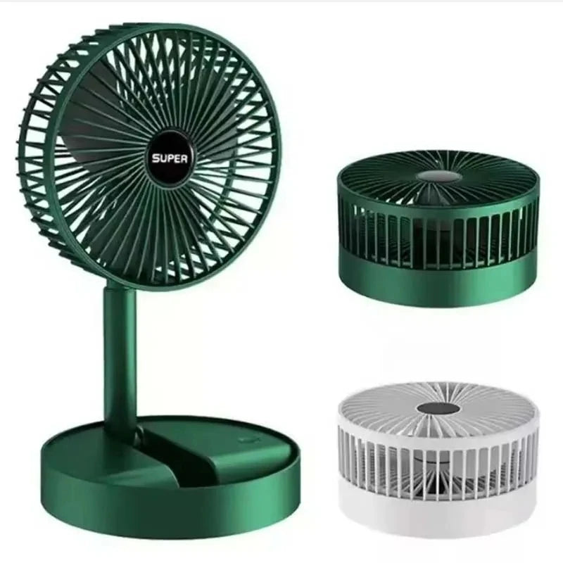 2026NEW Retractable Fan USB Charging Folding Portable Mini Electric Fan Dormitory Outdoor Cooling Appliances AdjustableHomeFans