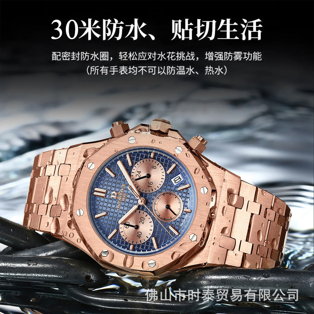 The brand's luxury men's watch new waterproof luminous luxury watch is a hot seller