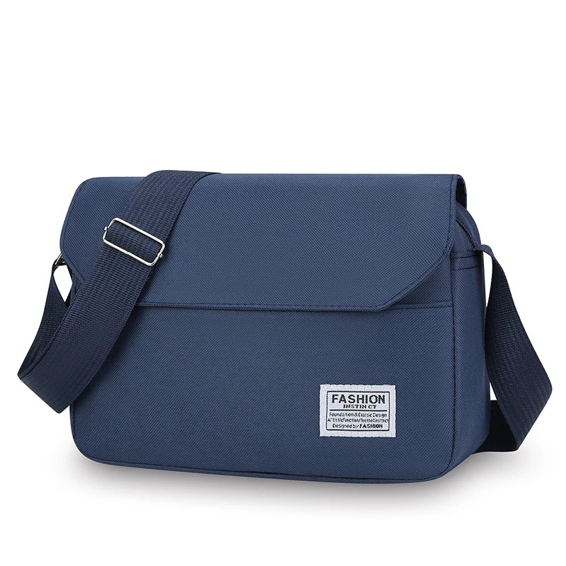 Quick Access Crossbody Messenger Bag Heavy Duty Nylon Multi Pocket Organizer Business Commute Hiking Cycling Travel Water