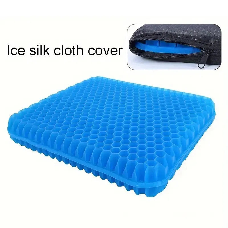 Hot Breathable Soft Silicone Sitting Cushion Summer Home Sofa Chair Office Backrest Support Pillow Cover Seat Puffs Cute Gifts