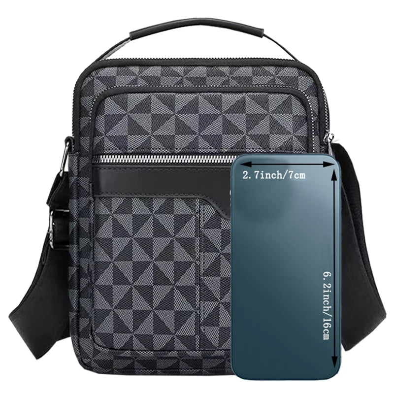 Trendy Men's Multi-color Patterned Bag Elegant Design for Daily Commute Outings High-end Practical Versatile Portable Bag