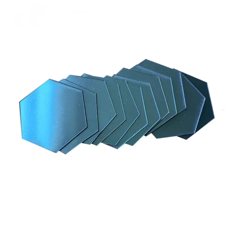 Hexagon Acrylic 3D Mirror Wall Sticker Home Decor DIY Self-adhesive Mirror Decal Decor Stickers Art Wall Decoration Large 6/12pc