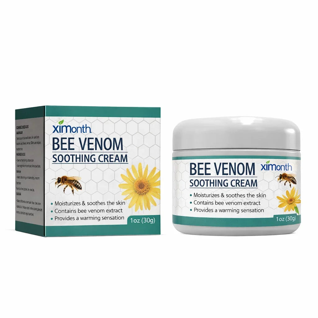Bee Venom Joint Cream Soothing Massage Balm for Knees Lower Back Neck Hands Body Care Muscle Relaxation Gel Mobility Support 30g