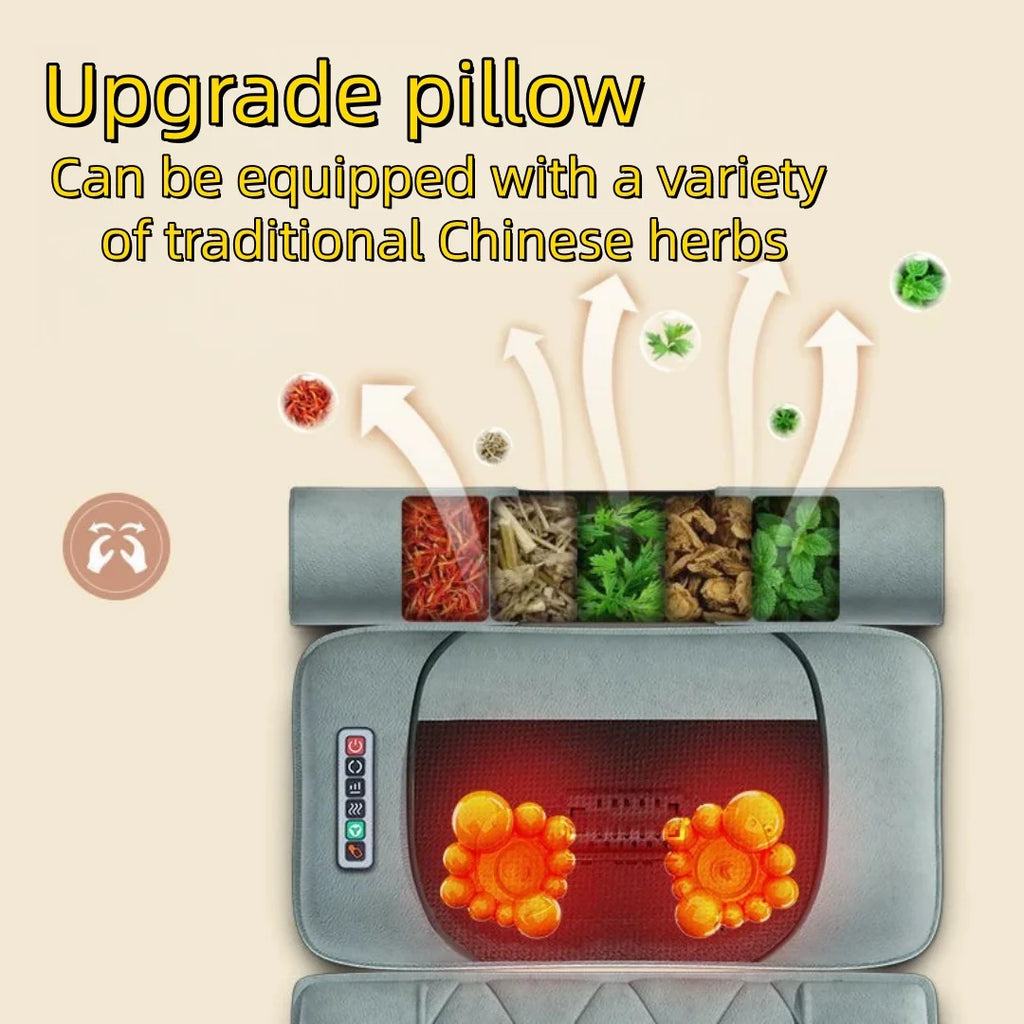 Electric Massage Mattress Vibrating Heating Massager Cushion For Neck Back Foot Full Body Pain Stress Relief Body Relax