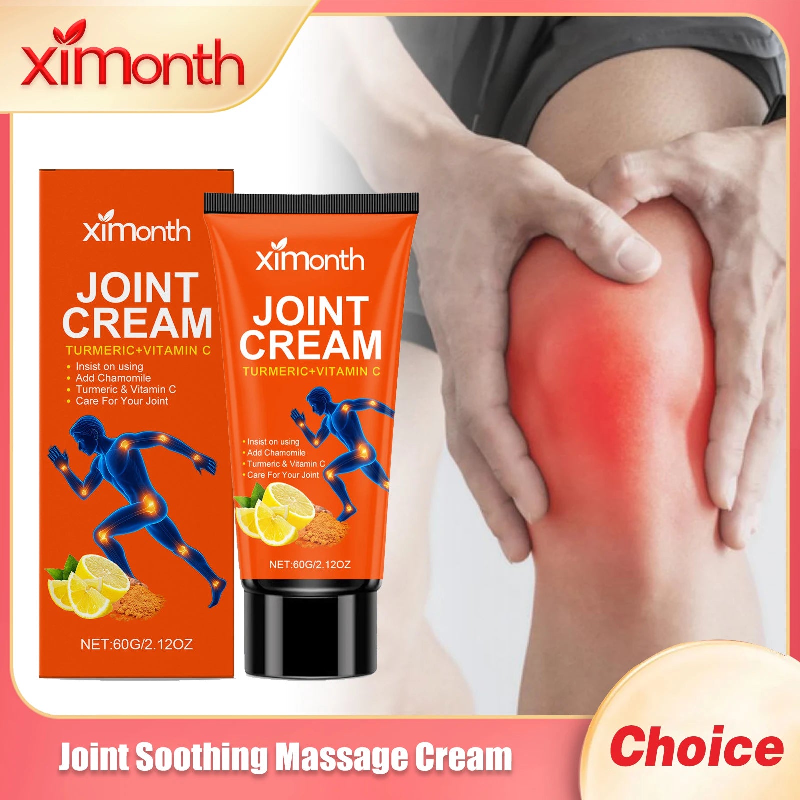 Joint Sooth Massage Cream Reduce Pain Relax Muscle Massage Joints Repair Damage Reduce Swelling Joint Nourish Care Cream