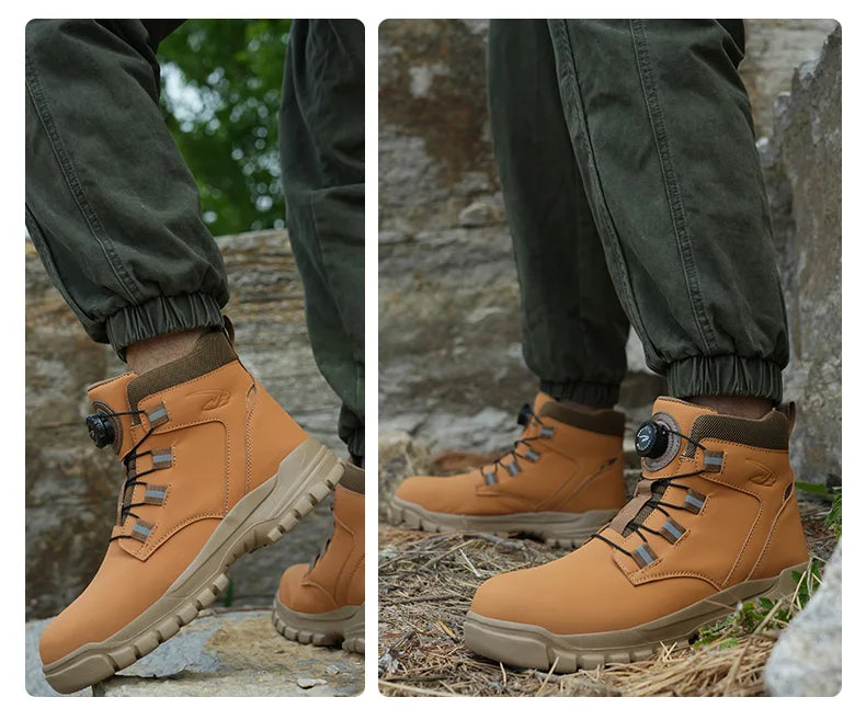 Work Safety Boots Men Waterproof Security Boots lightweight Industrial Steel Toe Work Shoes Protective Men Safety Shoes Size 48