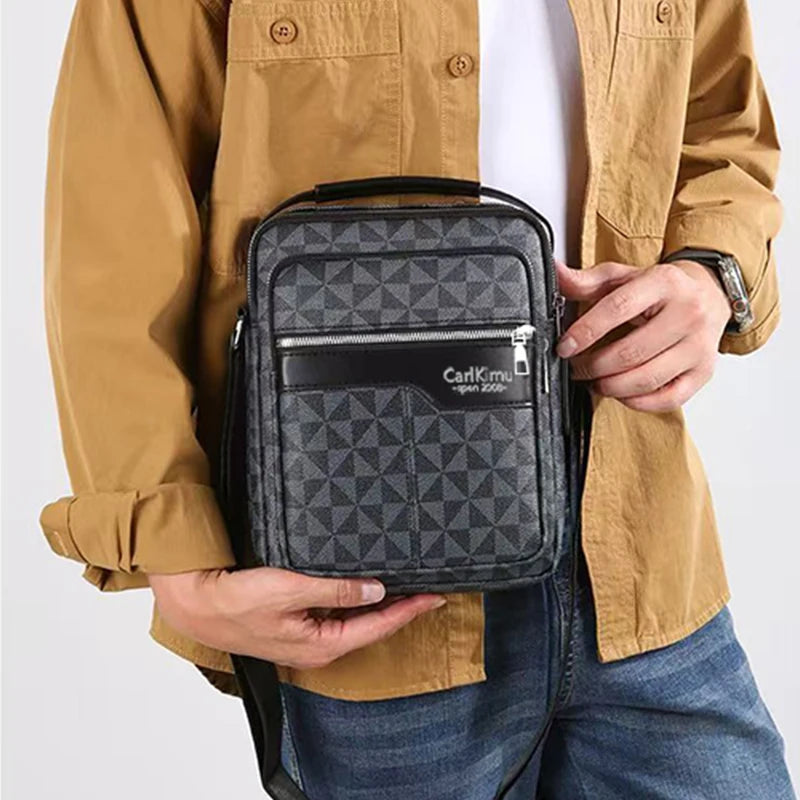 Trendy Men's Multi-color Patterned Bag Elegant Design for Daily Commute Outings High-end Practical Versatile Portable Bag