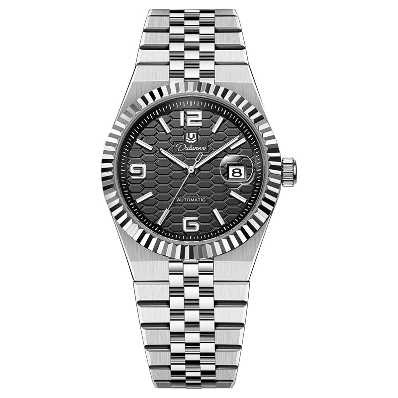 Luxury Automatic Mechanical DULUNWE Men's Watch Date Man Watch Waterproof Luminous Business Watches For Men Reloj