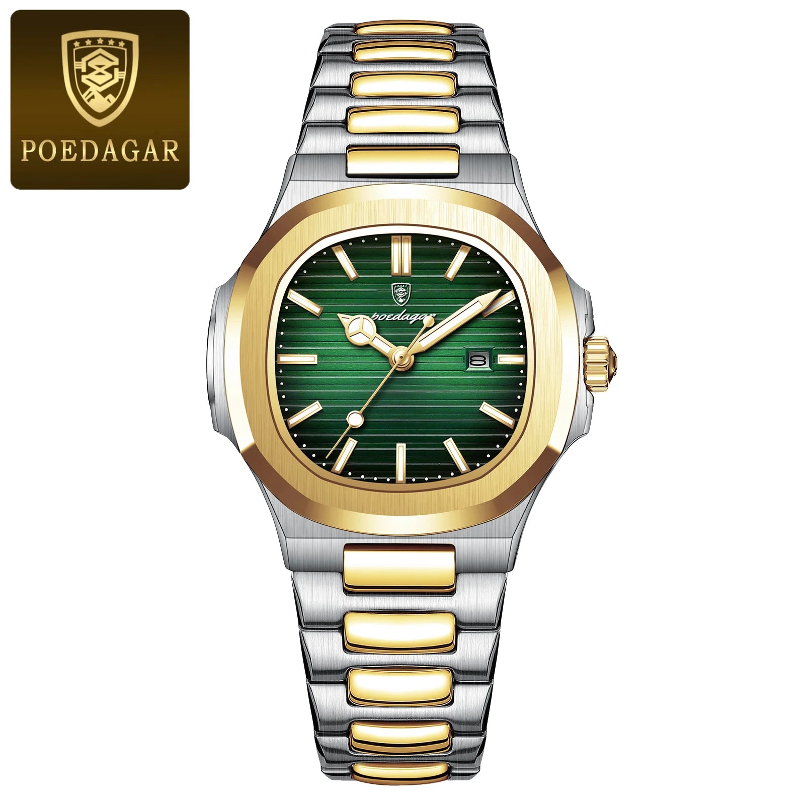 POEDAGAR Original Trendy Women's Watches Waterproof Luminous Date Ladies Wristwatch Stainless Steel Quartz Watch For Woman Reloj