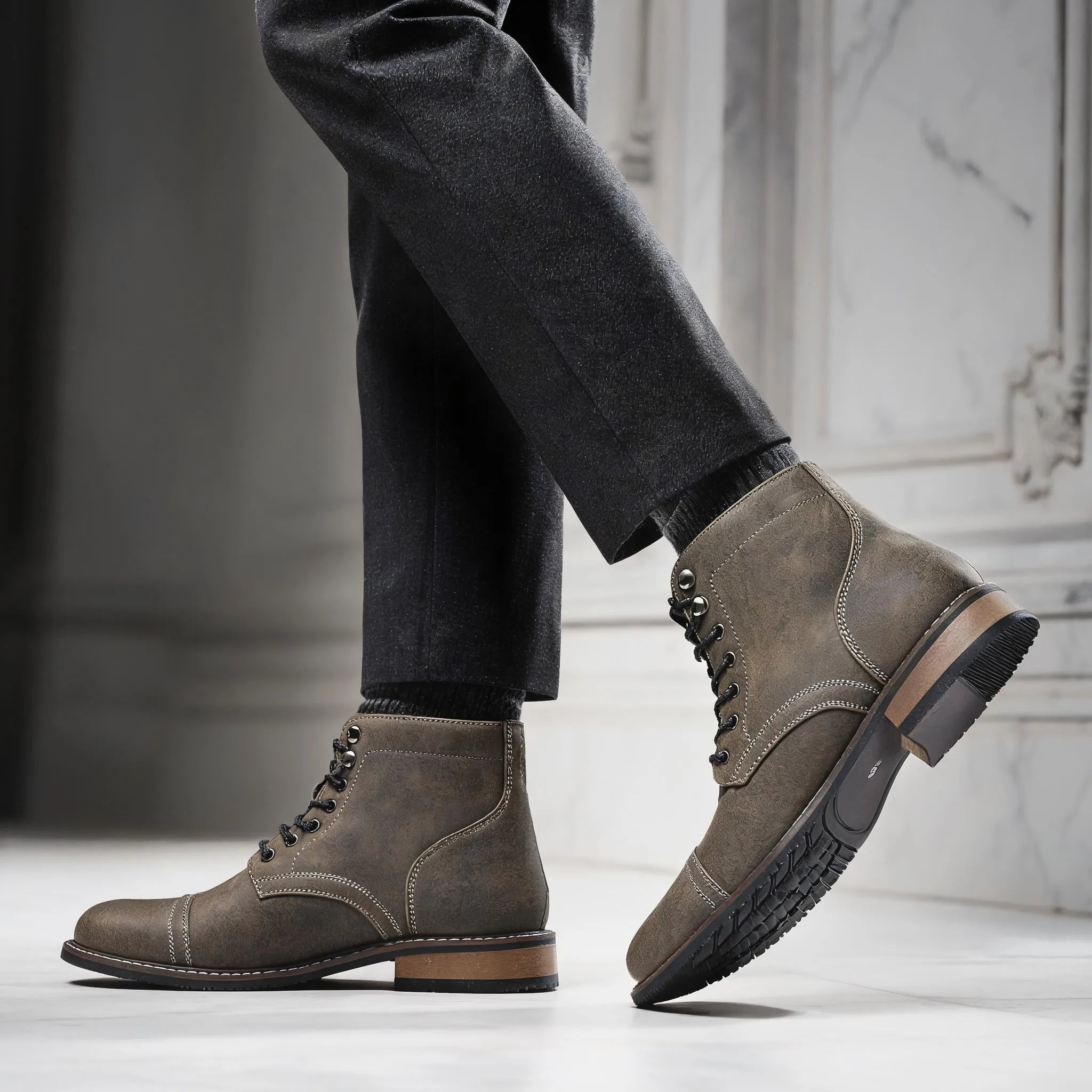 Boots Men Fashion Comfortable Casual Retro 2026 Brand Ankle Boots #KD6655