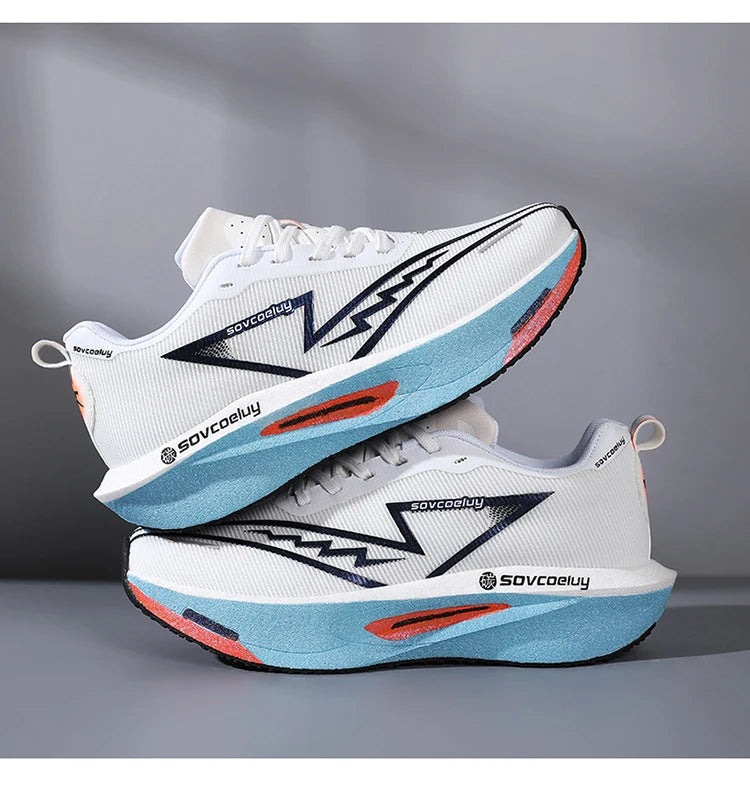 Running Shoes Carbon Board Speciality Marathon Men Sports Breathable Lightweight Women's Comfortable Athletic Nonskid Sneakers