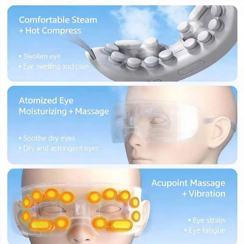 JianYouCare Electric Portable eye massage Steam eyes moisturizer Bluetooth Music Eye Fatigue Dark Circles Massager Improve Sleep