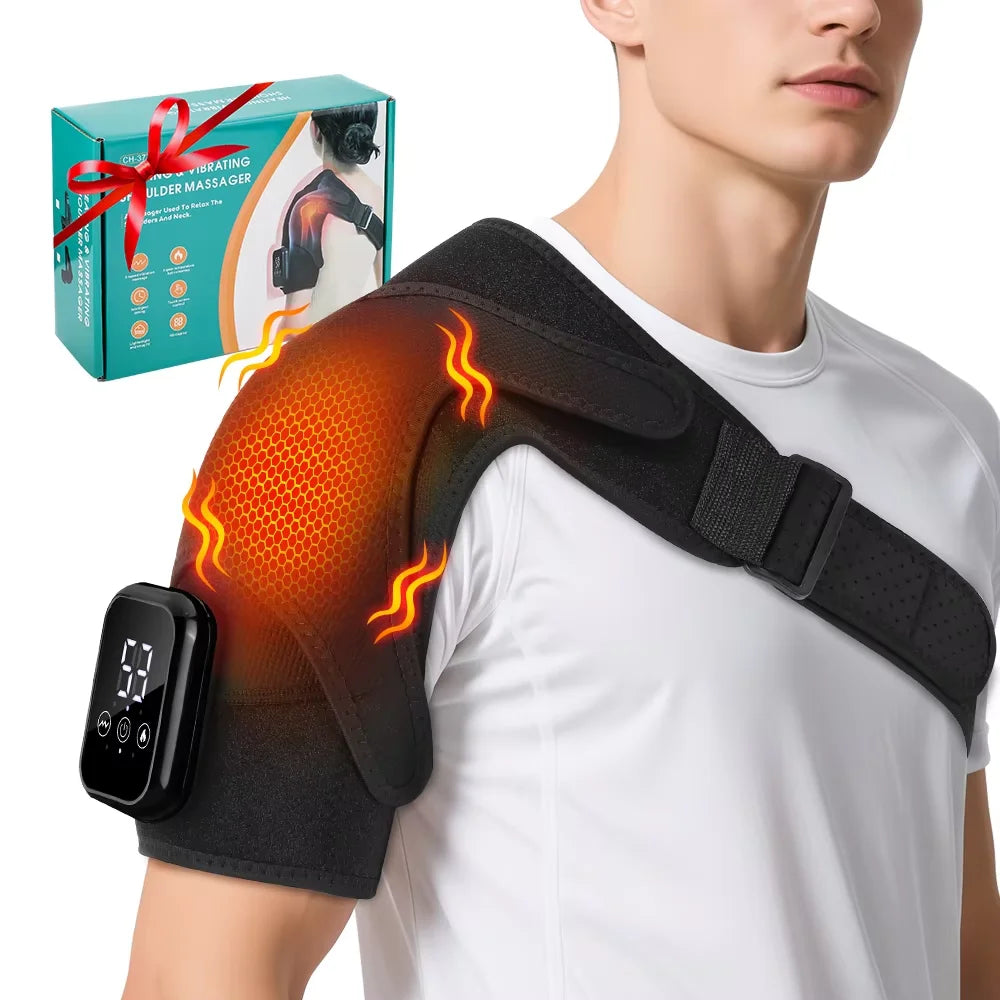 3 in 1 Cordless Thermal Knee Pad Knee Shoulder Massager Vibration Leg Arm Joint Brace Muscle Relax Joint Brace Muscle Relaxation