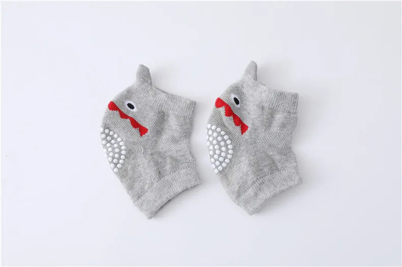 Children's Knee and Elbow Pads Spring and Summer Baby Loop Socks Adhesive Anti Slip and Anti Fall Crawling Protective Equipment