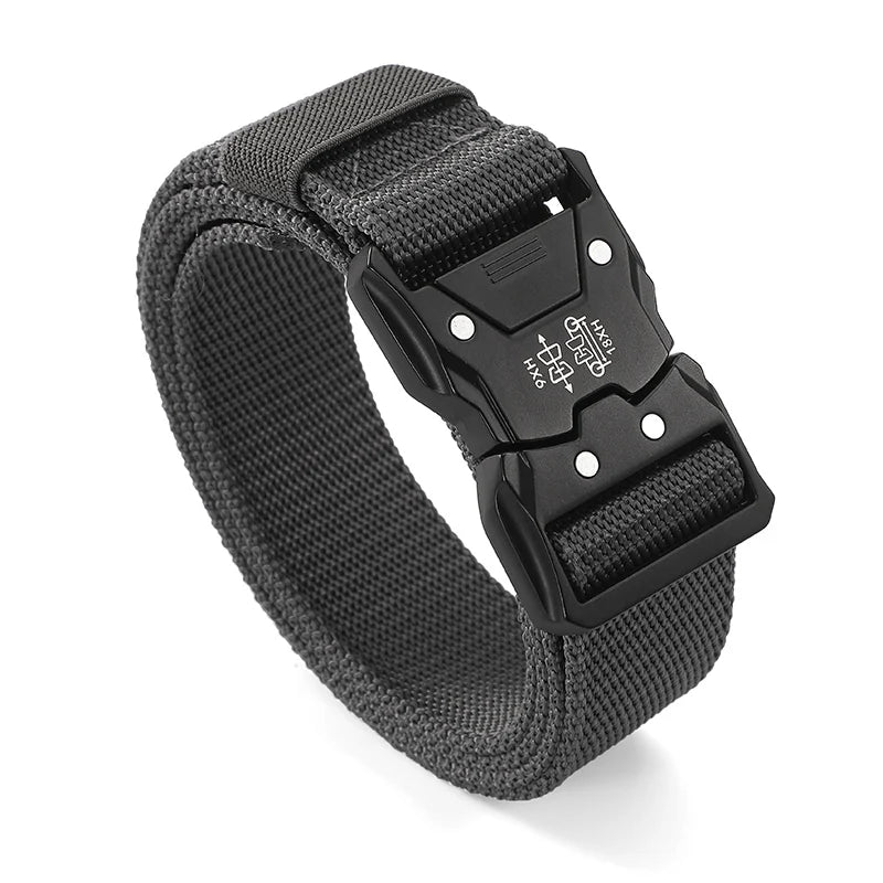 New 1pcs Versatile Men's Tactical Belts - Durable, Adjustable Design - for Outdoor Hunting & Sports Enthusiasts Men Belt