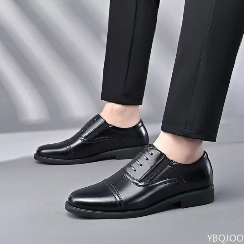 Fashionable Men's Daily Comfortable Business Office Formal Shoes Low Cut Round Toe Multifunctional Men's Wedding Shoe