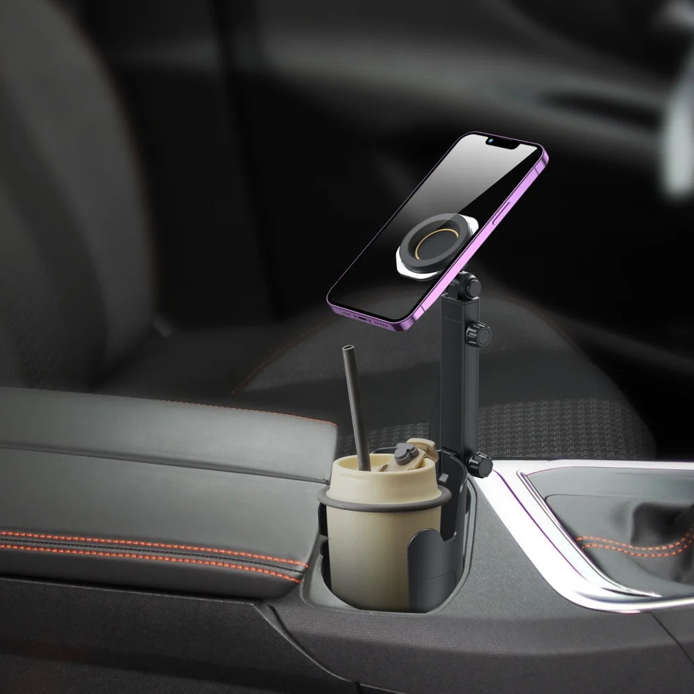 Car 2-1 Mobile Phone Holder Cup Holder Mobile Phone Holder Vertical Horizontal Rotation Universal Drink Holder