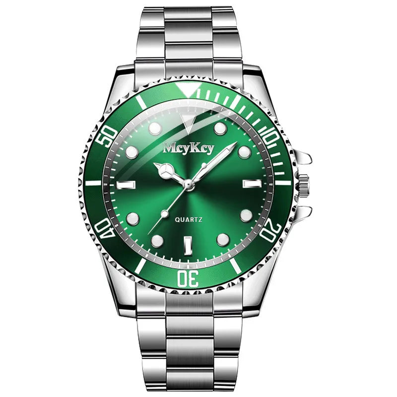 Fashion Men Business Watches Stainless Steel Band Men Calendar Quartz Watch Casual Clock Sports Wristwatch Reloj Hombre