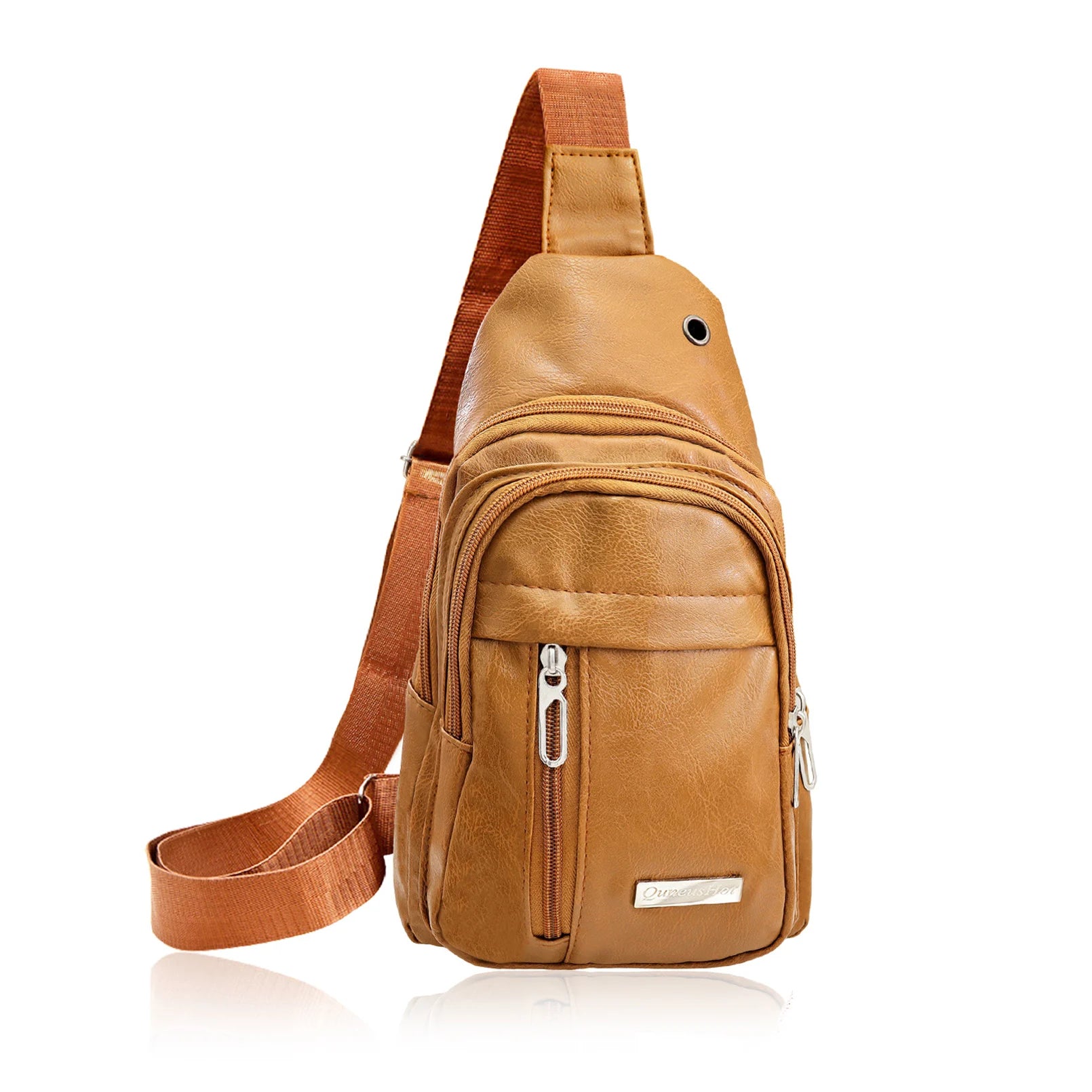 New Leather Chest Bag For Men Multifunctional Casual Fashion Messenger Shoulder Bag For Outdoor Sports Versatile Crossbody Bag