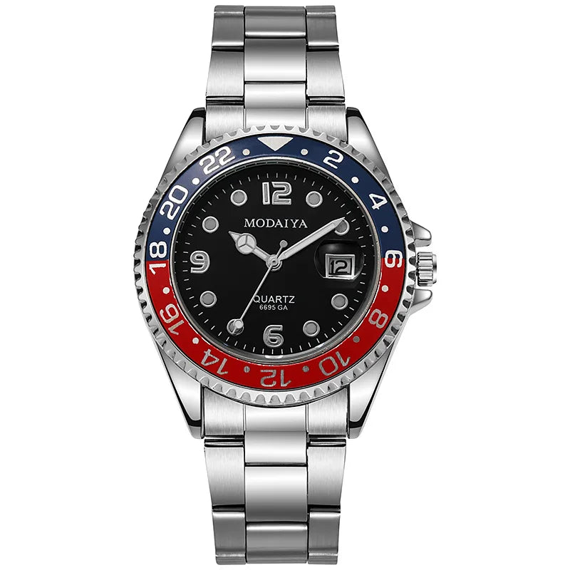 Fashion Men Business Watches Casual Silicone Band Calendar Quartz Watch Steel Wristwatch for Male Clock Reloj Hombre