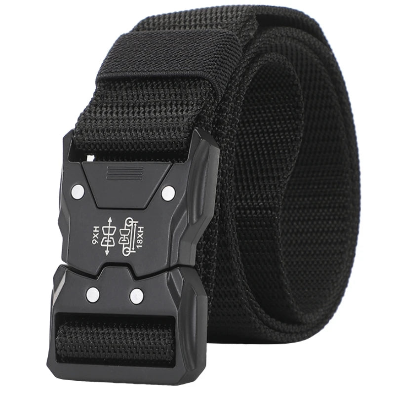 New 1pcs Versatile Men's Tactical Belts - Durable, Adjustable Design - for Outdoor Hunting & Sports Enthusiasts Men Belt