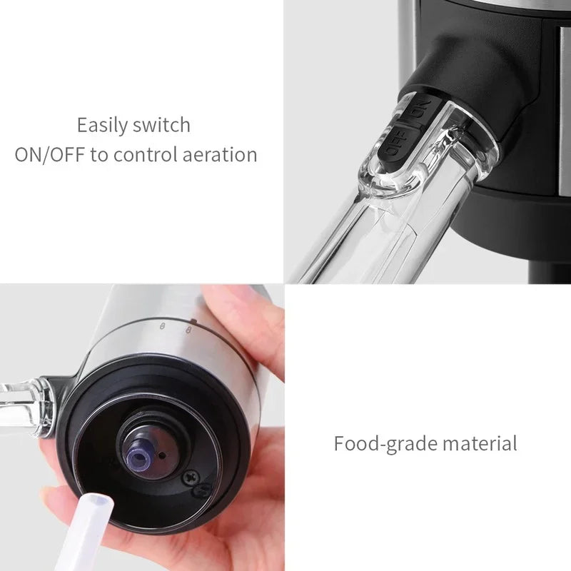 Electric Wine Aerator Dispenser Bar Party Accessories Stainless Steel Intelligent Automatic Decanter Pourer Valentine's Day Gift