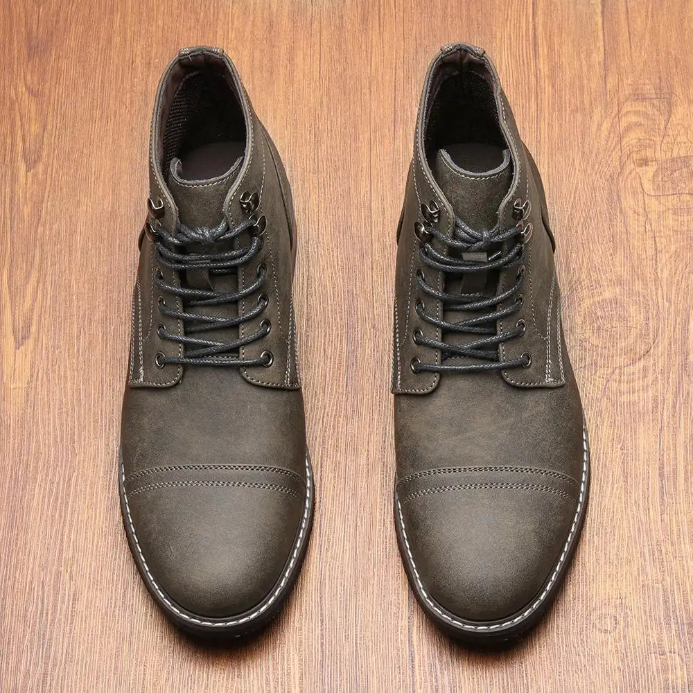 Boots Men Fashion Comfortable Casual Retro 2026 Brand Ankle Boots #KD6655