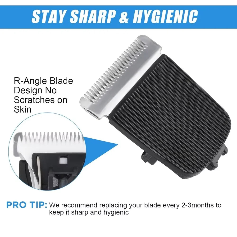 1/2Pcs Replacement Blade Compatible with Manscaped The Lawn Mower 4.0 3.0 2.0 Electric Groin Hair Trimmer,for Clipper Blades Fit